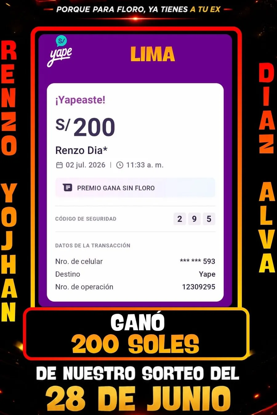Ganador del primer gran sorteo
